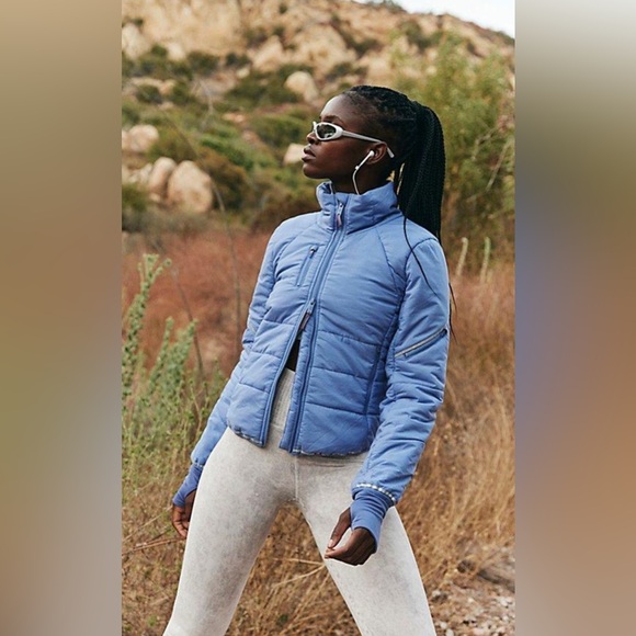 FP Movement by Free People Jackets & Blazers - FP Movement Gathering Storm Run Puffer, Sky Blue LARGE NWT